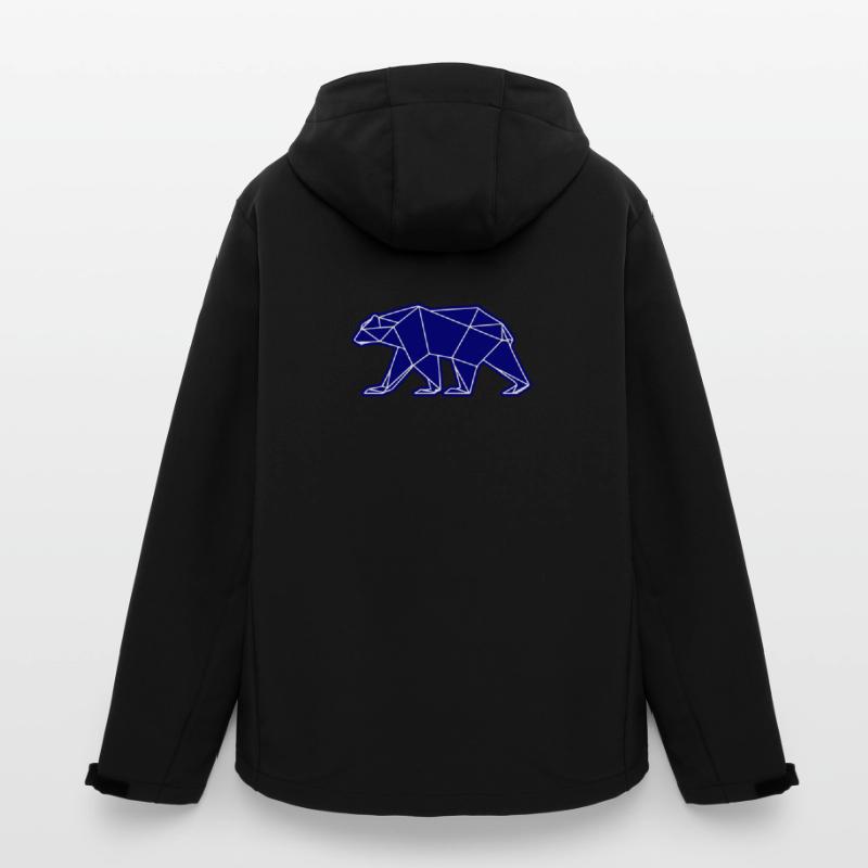 Polar Bear Polar Bear Polygon Icon Men’s Recycled Softshell Jacket by Stanley/Stella