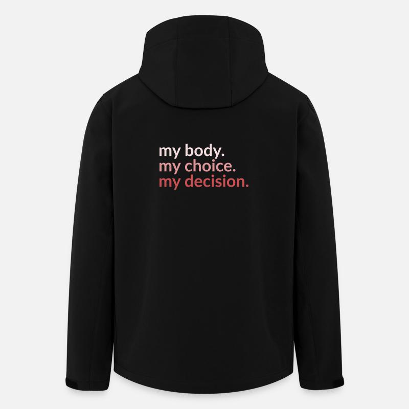 my body. my_choice. my_decision. - Recycelte Männer Softshell-Jacke von Stanley/Stella - Schwarz