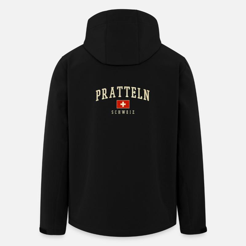 Pratteln Schweiz Emblem - Recycelte Männer Softshell-Jacke von Stanley/Stella - Schwarz