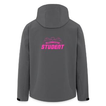 Allerbester Student - Recycelte Männer Softshell-Jacke von Stanley/Stella - Schwarz - Hinten - AI Model Male 185 light (185cm)