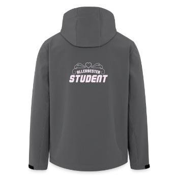 Allerbester Student Retro Badge - Recycelte Männer Softshell-Jacke von Stanley/Stella - Schwarz - Hinten - AI Model Male 185 light (185cm)