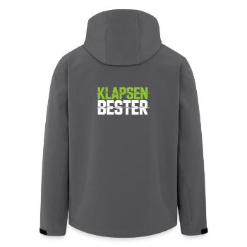 Meilleure phrase folle du bureau - Veste softshell homme en polyester recyclé Stanley/Stella - charbon - Dos - AI Model Male 185 light (185cm)