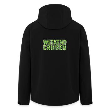 Rencontre automobile de la scène de tuning de croisière du week-end - Veste softshell homme en polyester recyclé Stanley/Stella - noir - Dos - AI Model Male 185 light (185cm)