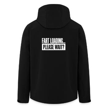 Fart Loading Please Wait Fart Funny - Men’s Recycled Softshell Jacket by Stanley/Stella - black - Back - AI Model Male 185 light (185cm)