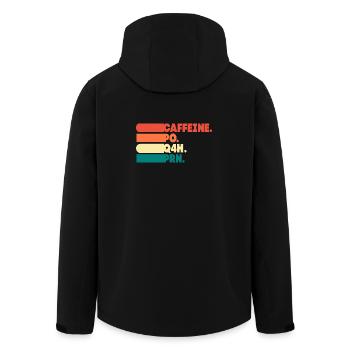 Pflege Krankenschwester Krankenhaus Geschenk - Recycelte Männer Softshell-Jacke von Stanley/Stella - Schwarz - Hinten - AI Model Male 185 light (185cm)