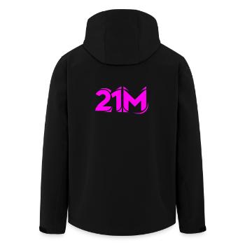 21M Bitcoin Supply Crypto Design 21 Limite Million - Veste softshell homme en polyester recyclé Stanley/Stella - noir - Dos - AI Model Male 185 light (185cm)