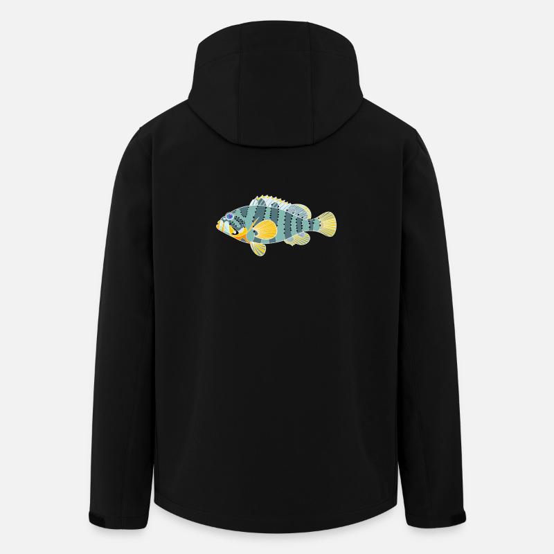 Sébaste à tête obtuse - Veste softshell homme en polyester recyclé Stanley/Stella - noir