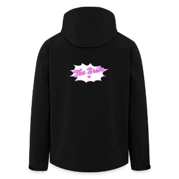 Bachelorette Party The Bride - Bachelorette Party Design - Men’s Recycled Softshell Jacket by Stanley/Stella - black - Back - AI Model Male 185 light (185cm)