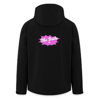 Bachelorette Party The Bride - Bachelorette Party Design - Men’s Recycled Softshell Jacket by Stanley/Stella - black - Back - AI Model Male 185 light (185cm)