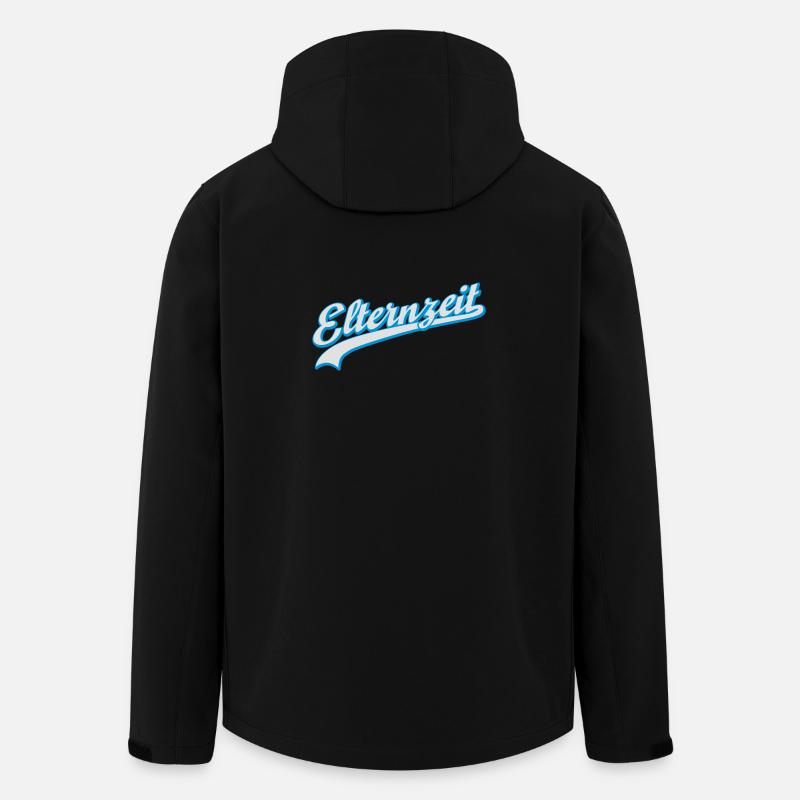 Elternzeit - Recycelte Männer Softshell-Jacke von Stanley/Stella - Schwarz