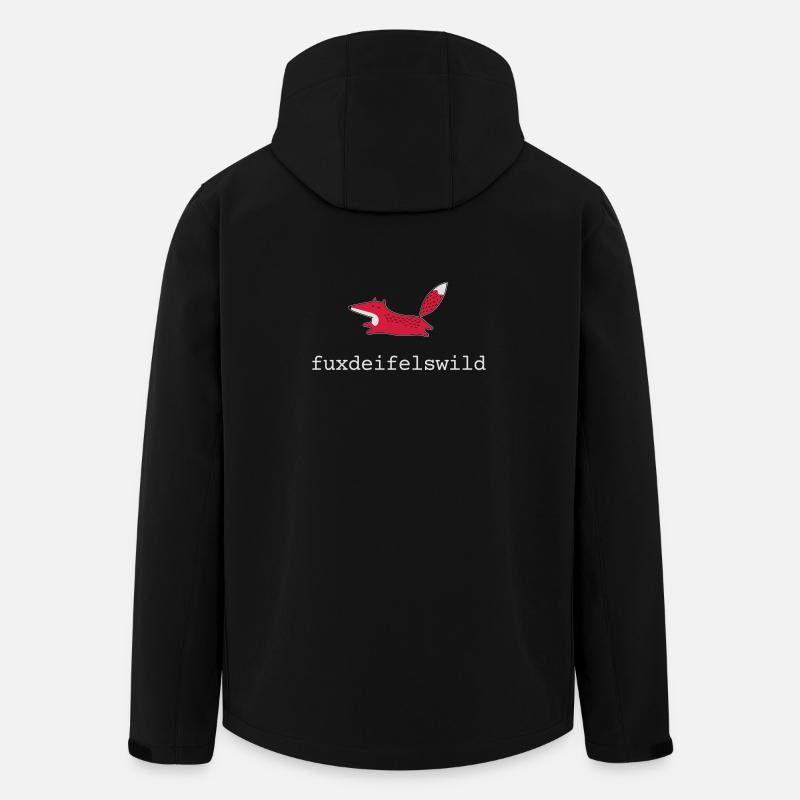 Fuchs fuxdeifelswild - Recycelte Männer Softshell-Jacke von Stanley/Stella - Schwarz