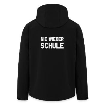 Nie Wieder Schule T-Shirt I Abi Abschluss Shirt - Recycelte Männer Softshell-Jacke von Stanley/Stella - Schwarz - Hinten - AI Model Male 185 light (185cm)