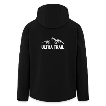 Ultra Trail - Veste softshell homme en polyester recyclé Stanley/Stella - noir - Dos - AI Model Male 185 light (185cm)