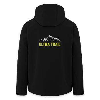 Ultra Trail - Veste softshell homme en polyester recyclé Stanley/Stella - noir - Dos - AI Model Male 185 light (185cm)