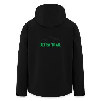 Ultra Trail - Veste softshell homme en polyester recyclé Stanley/Stella - noir - Dos - AI Model Male 185 light (185cm)
