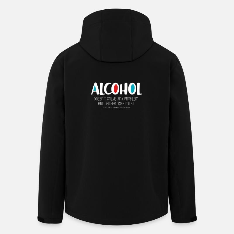 Alkohol (dunkel) - Recycelte Männer Softshell-Jacke von Stanley/Stella - Schwarz