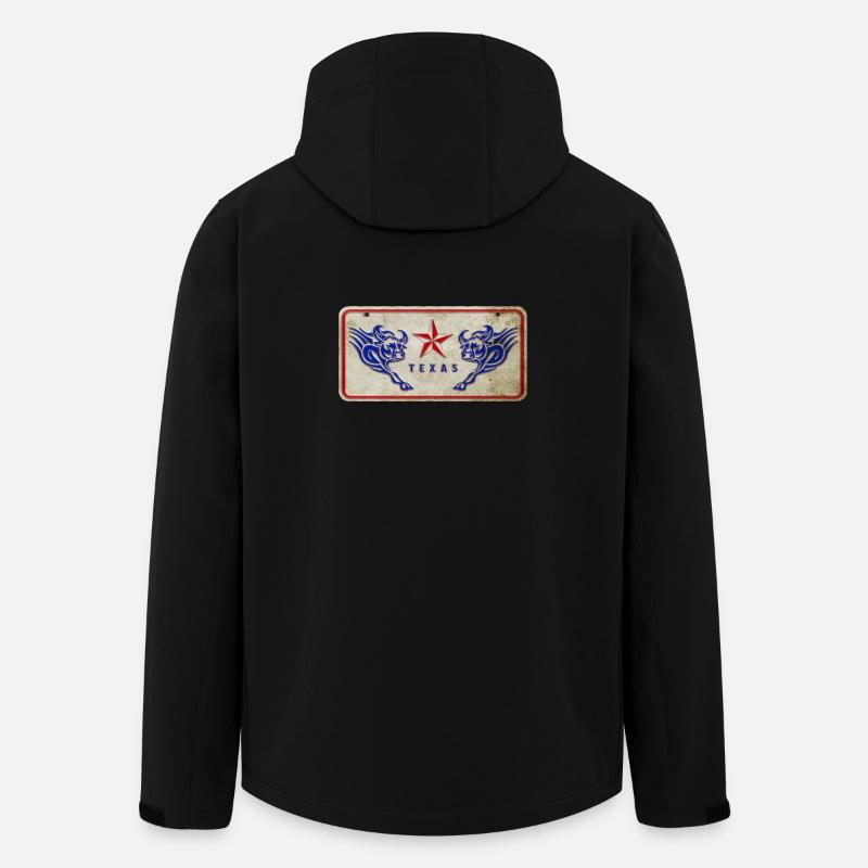 Texas Stier Schild - Recycelte Männer Softshell-Jacke von Stanley/Stella - Schwarz