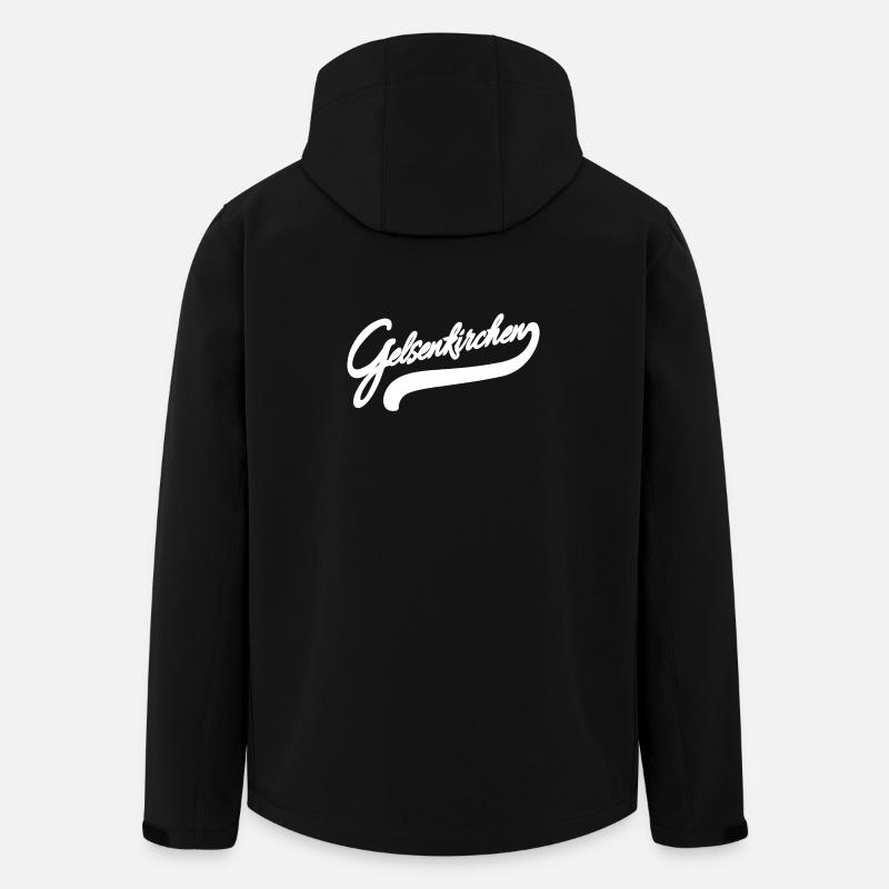 Gelsenkirchen Retro - Recycelte Männer Softshell-Jacke von Stanley/Stella - Schwarz