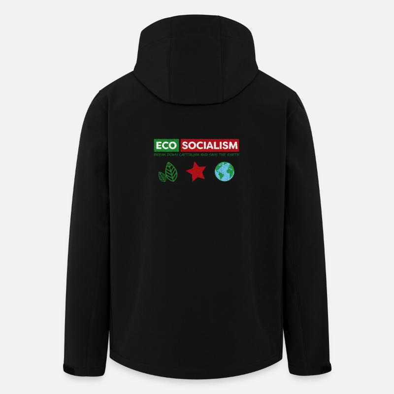 Öko-Sozialismus - Recycelte Männer Softshell-Jacke von Stanley/Stella - Schwarz