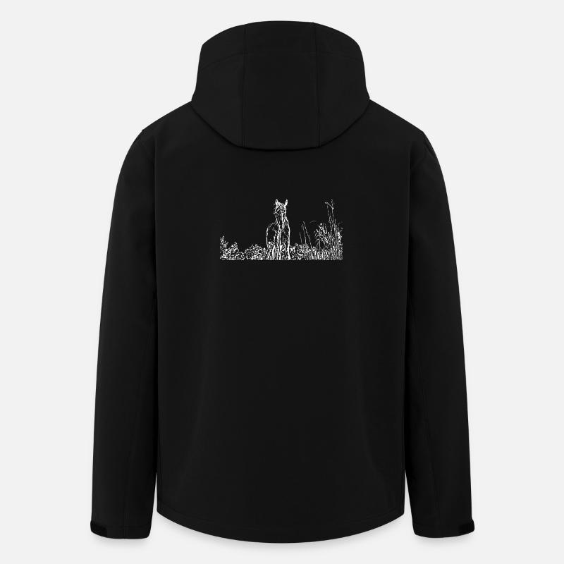 Chevaux T-shirt Cadeau Cavalier - Veste softshell homme en polyester recyclé Stanley/Stella - noir