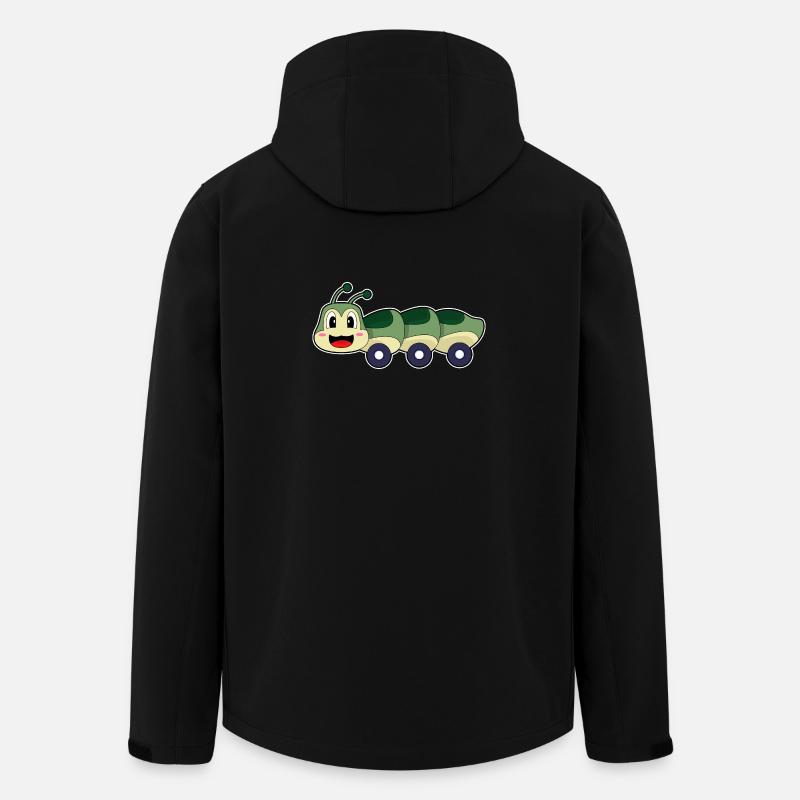 Raupe Auto - Recycelte Männer Softshell-Jacke von Stanley/Stella - Schwarz