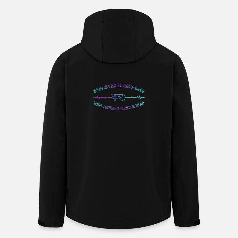 Zocken Geboren Neon Controller - Recycelte Männer Softshell-Jacke von Stanley/Stella - Schwarz