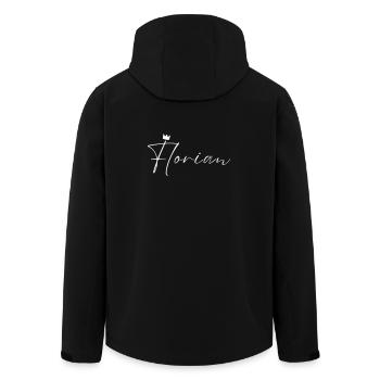 Florian Name König T-Shirt Geschenk Männer - Recycelte Männer Softshell-Jacke von Stanley/Stella - Schwarz - Hinten - AI Model Male 185 light (185cm)