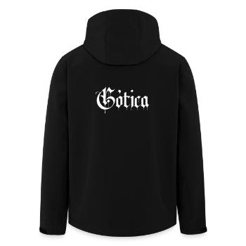 Gothique - Veste softshell homme en polyester recyclé Stanley/Stella - noir - Dos - AI Model Male 185 light (185cm)