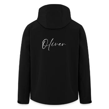 Oliver Name T-Shirt Geschenk Für Männer - Recycelte Männer Softshell-Jacke von Stanley/Stella - Schwarz - Hinten - AI Model Male 185 light (185cm)