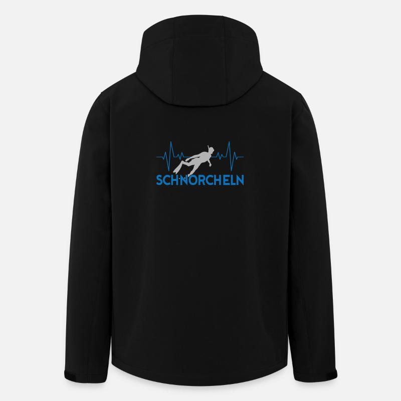 Schnorcheln Herzschlag - Recycelte Männer Softshell-Jacke von Stanley/Stella - Schwarz
