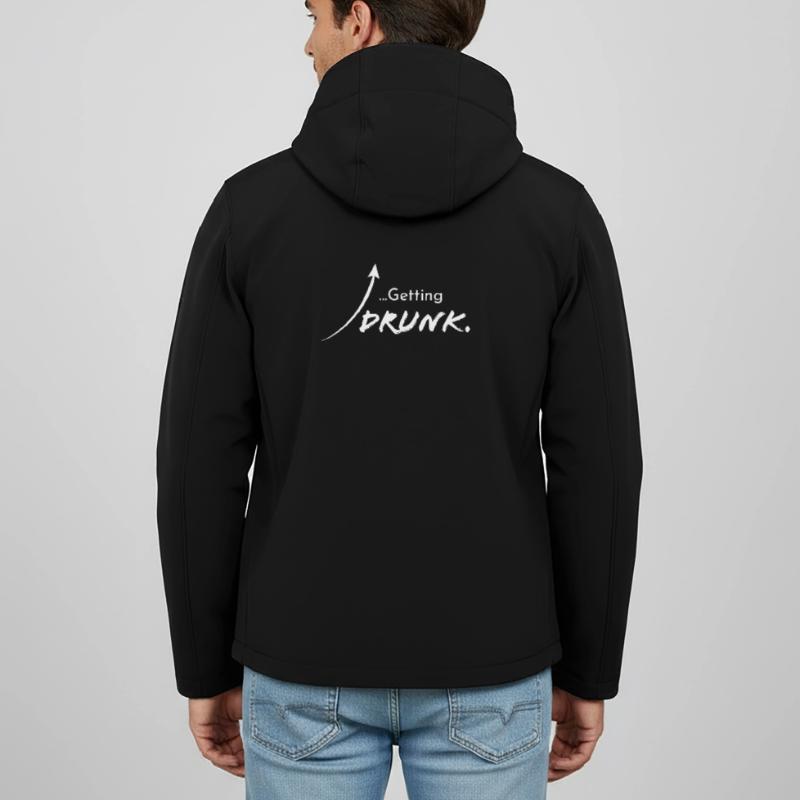 Getting drunk, Version 2 Recycelte Männer Softshell-Jacke von Stanley/Stella