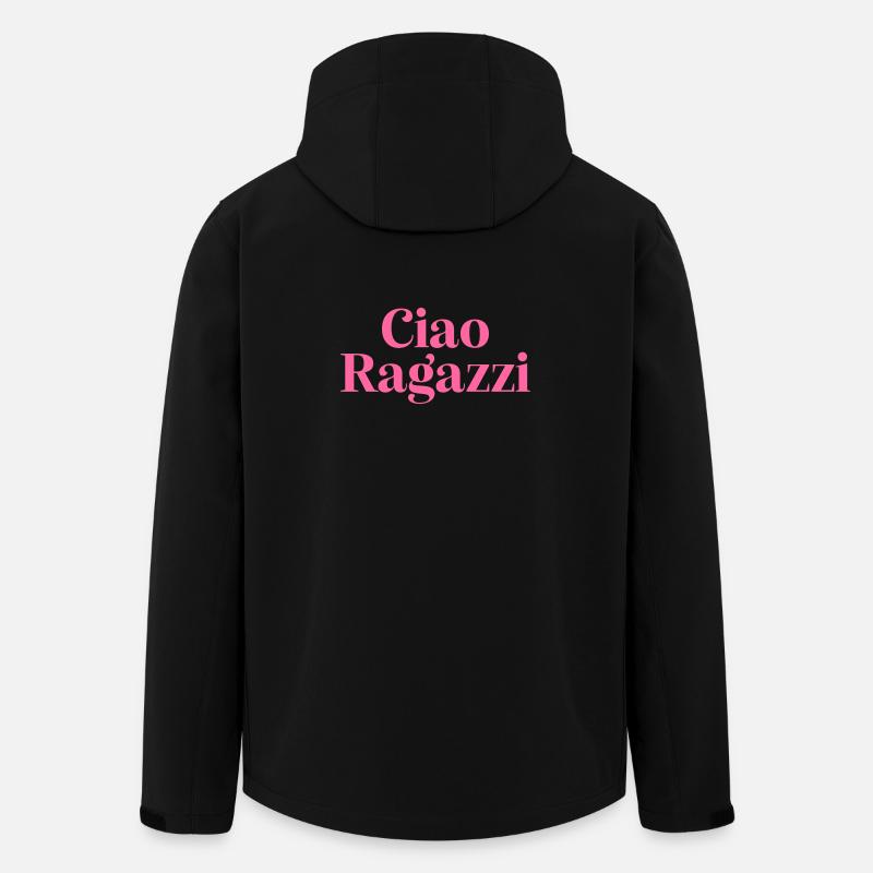 Ciao Ragazzi - Recycelte Männer Softshell-Jacke von Stanley/Stella - Schwarz