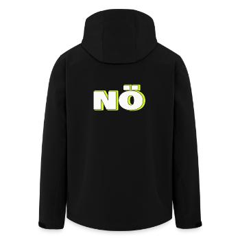 NÖ - Recycelte Männer Softshell-Jacke von Stanley/Stella - Schwarz - Hinten - AI Model Male 185 light (185cm)