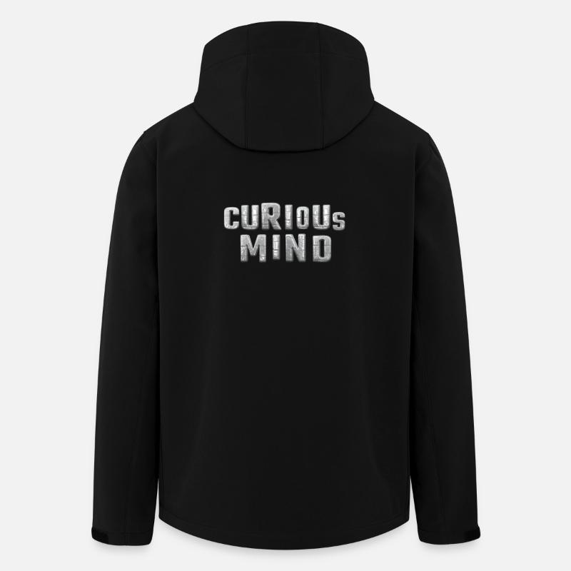 curious Mind metallic 3d - Men’s Recycled Softshell Jacket by Stanley/Stella - black