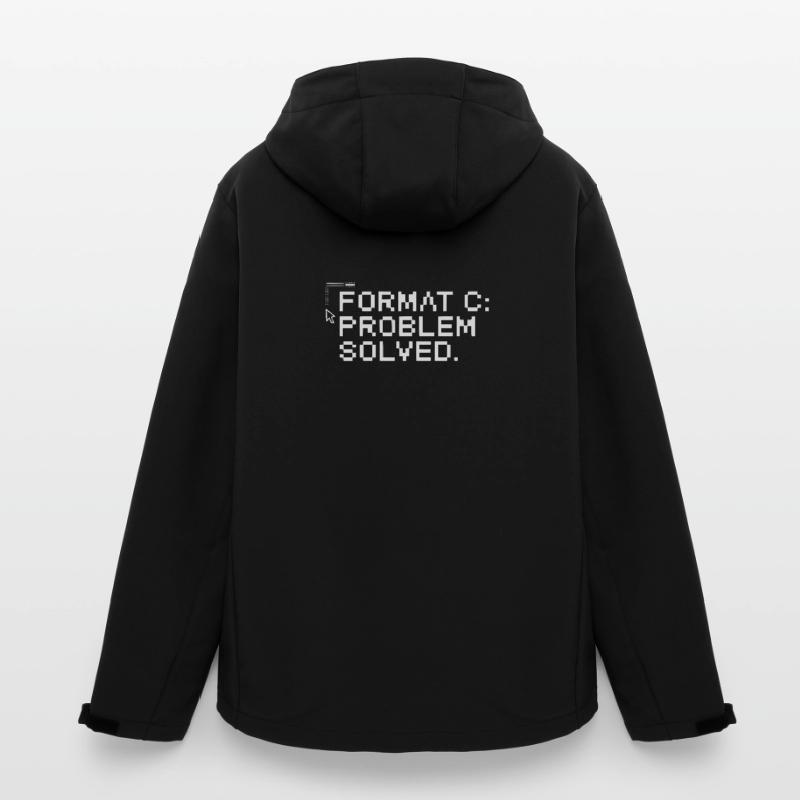 Format c: problem solved. Recycelte Männer Softshell-Jacke von Stanley/Stella