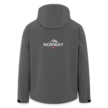 Norway - Norge - Norwegen - Flagge - Skandinavien - Recycelte Männer Softshell-Jacke von Stanley/Stella - Schwarz - Hinten - AI Model Male 185 light (185cm)
