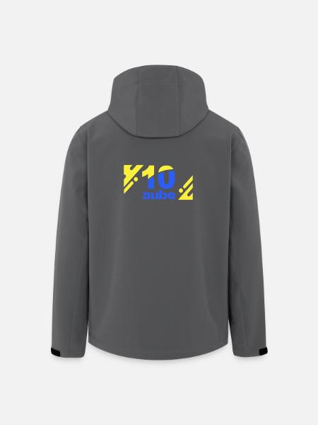 Ten Dawn Logo Blue Yellow - Men’s Recycled Softshell Jacket by Stanley/Stella - black
