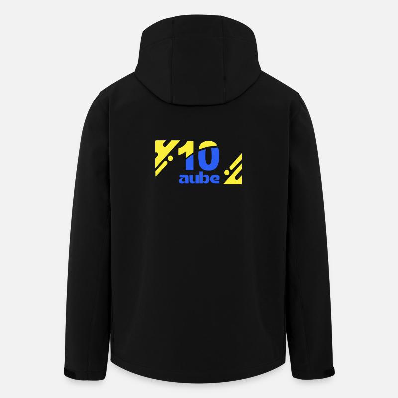 Ten Dawn Logo Blue Yellow - Men’s Recycled Softshell Jacket by Stanley/Stella - black
