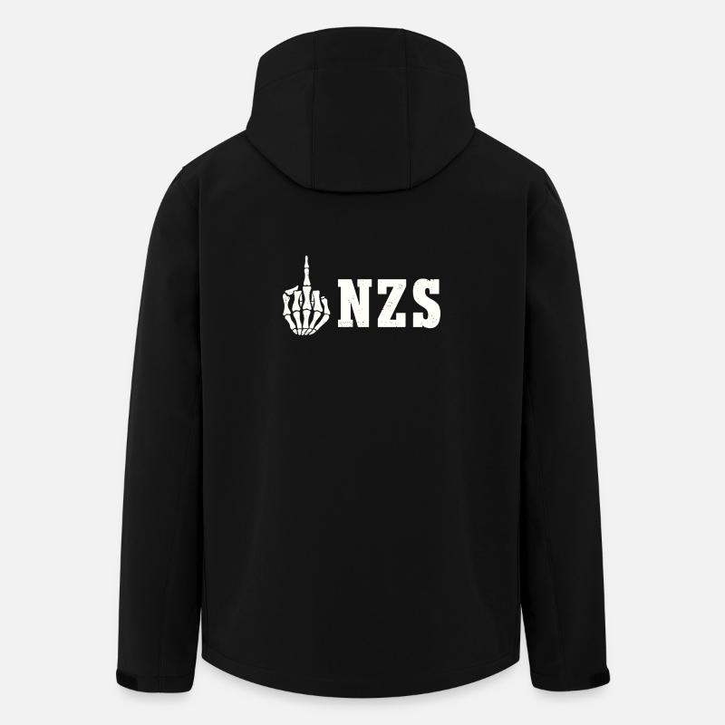 Antifa Antifascist Statement FCK NZS - Men’s Recycled Softshell Jacket by Stanley/Stella - black