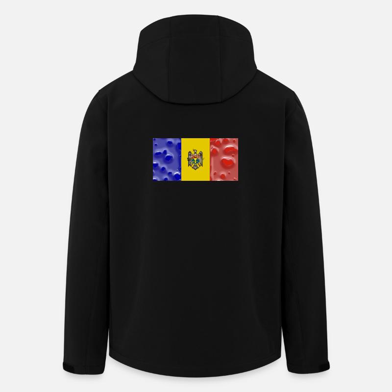 Moldawien - Recycelte Männer Softshell-Jacke von Stanley/Stella - Schwarz