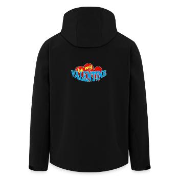 Valentine - Men’s Recycled Softshell Jacket by Stanley/Stella - black - Back - AI Model Male 185 light (185cm)