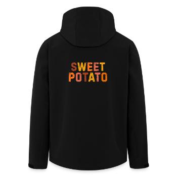 Patate douce Grouchy - Veste softshell homme en polyester recyclé Stanley/Stella - noir - Dos - AI Model Male 185 light (185cm)