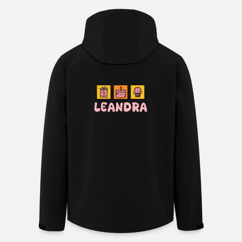 Vorname Leandra - Recycelte Männer Softshell-Jacke von Stanley/Stella - Schwarz