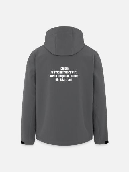 Administrateur d’entreprise Humour Bilan - Veste softshell homme en polyester recyclé Stanley/Stella - noir