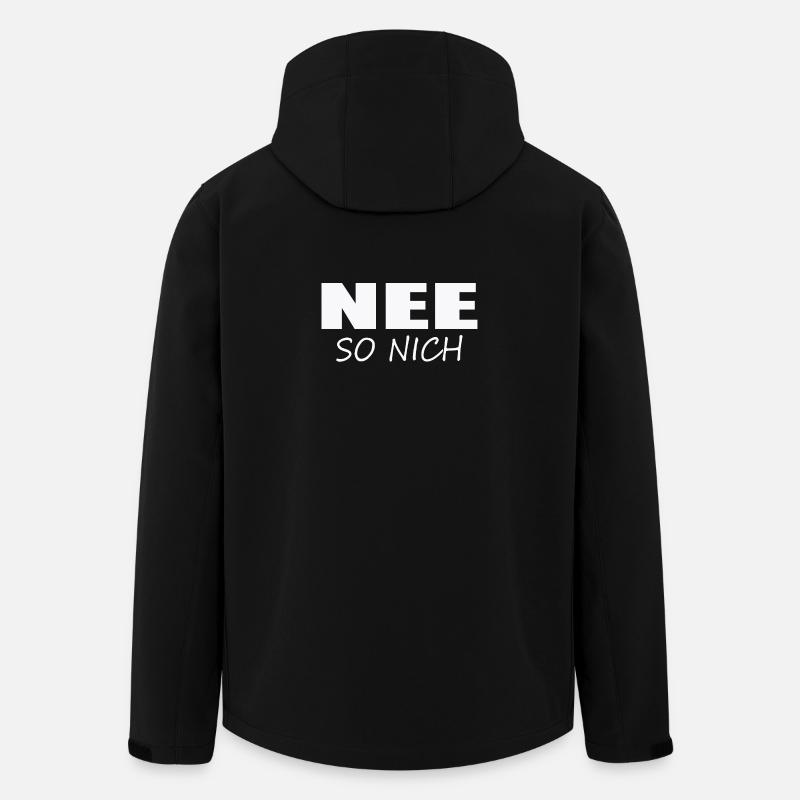 NEE - SO NICH - Recycelte Männer Softshell-Jacke von Stanley/Stella - Schwarz