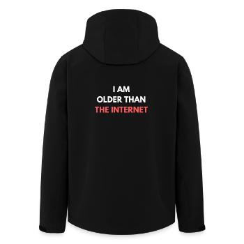 Je suis plus vieux que les citations drôles d’internet - Veste softshell homme en polyester recyclé Stanley/Stella - noir - Dos - AI Model Male 185 light (185cm)