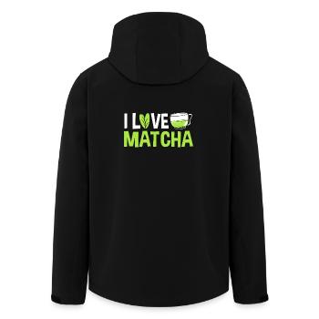 Matcha - Recycelte Männer Softshell-Jacke von Stanley/Stella - Schwarz - Hinten - AI Model Male 185 light (185cm)