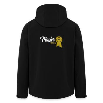 Master's degree passed in 2026 Graduation ceremony - Men’s Recycled Softshell Jacket by Stanley/Stella - black - Back - AI Model Male 185 light (185cm)