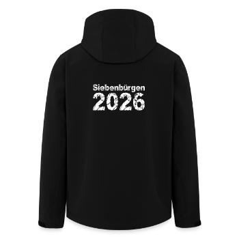 Transylvania 2026 - Men’s Recycled Softshell Jacket by Stanley/Stella - black - Back - AI Model Male 185 light (185cm)