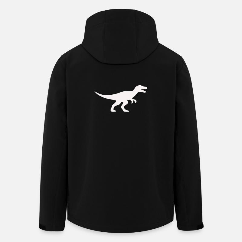 Raptor T Rex Silhouette - Recycelte Männer Softshell-Jacke von Stanley/Stella - Schwarz